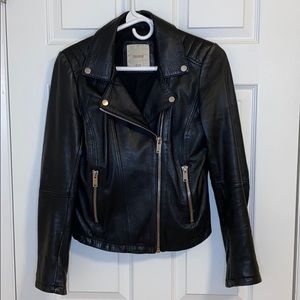 PULL&BEAR  Leather biker jacket